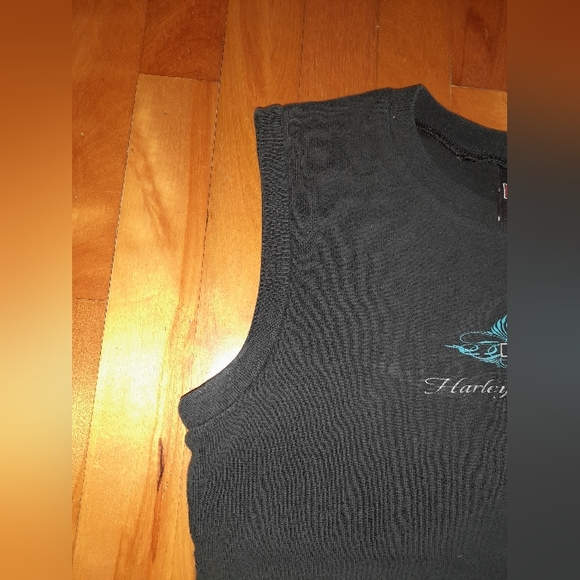 Vintage Harley-Davidson Tank Top 90s style Women’s  Black Kauai Motorcycle - Picture 8 of 9